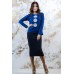 Embroidered Costume "Chamomiles" Electric Navy